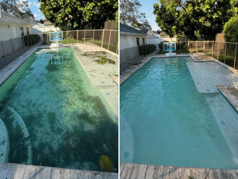 Recurring pool maintenance