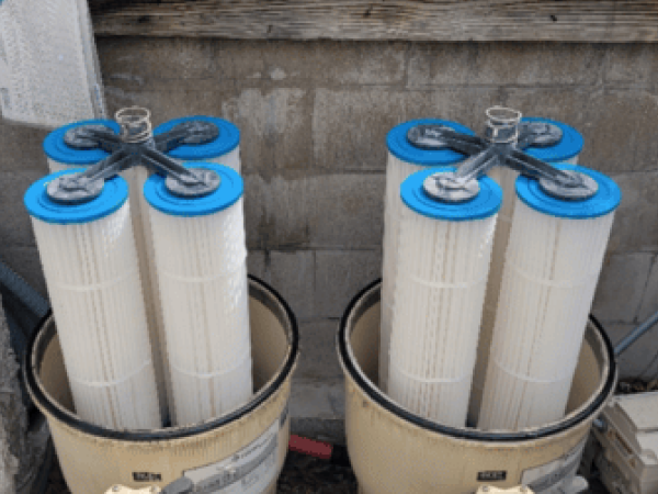 Pool equipment after repair