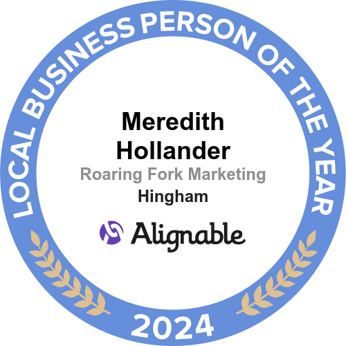Local Business of the Year on Alignable Small Business Referral Network | Roaring Fork Marketing