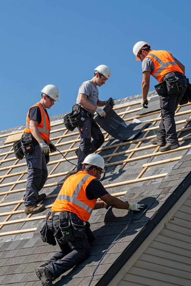 IronPeak crew working safely on a roof in Manchester