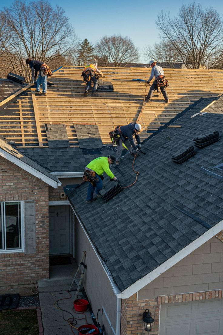 New residential roof installed by IronPeak Roofing in Manchester
