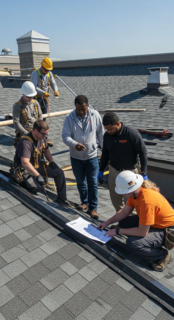 IronPeak roofer inspecting shingles and flashing