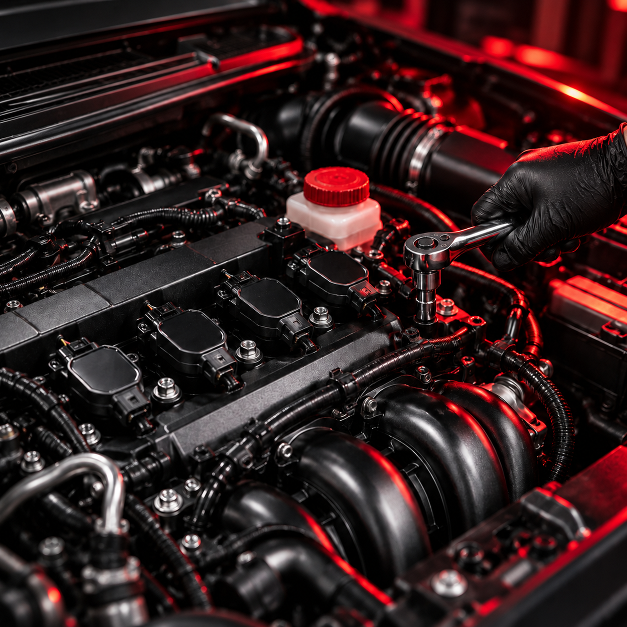 Engine bay detail