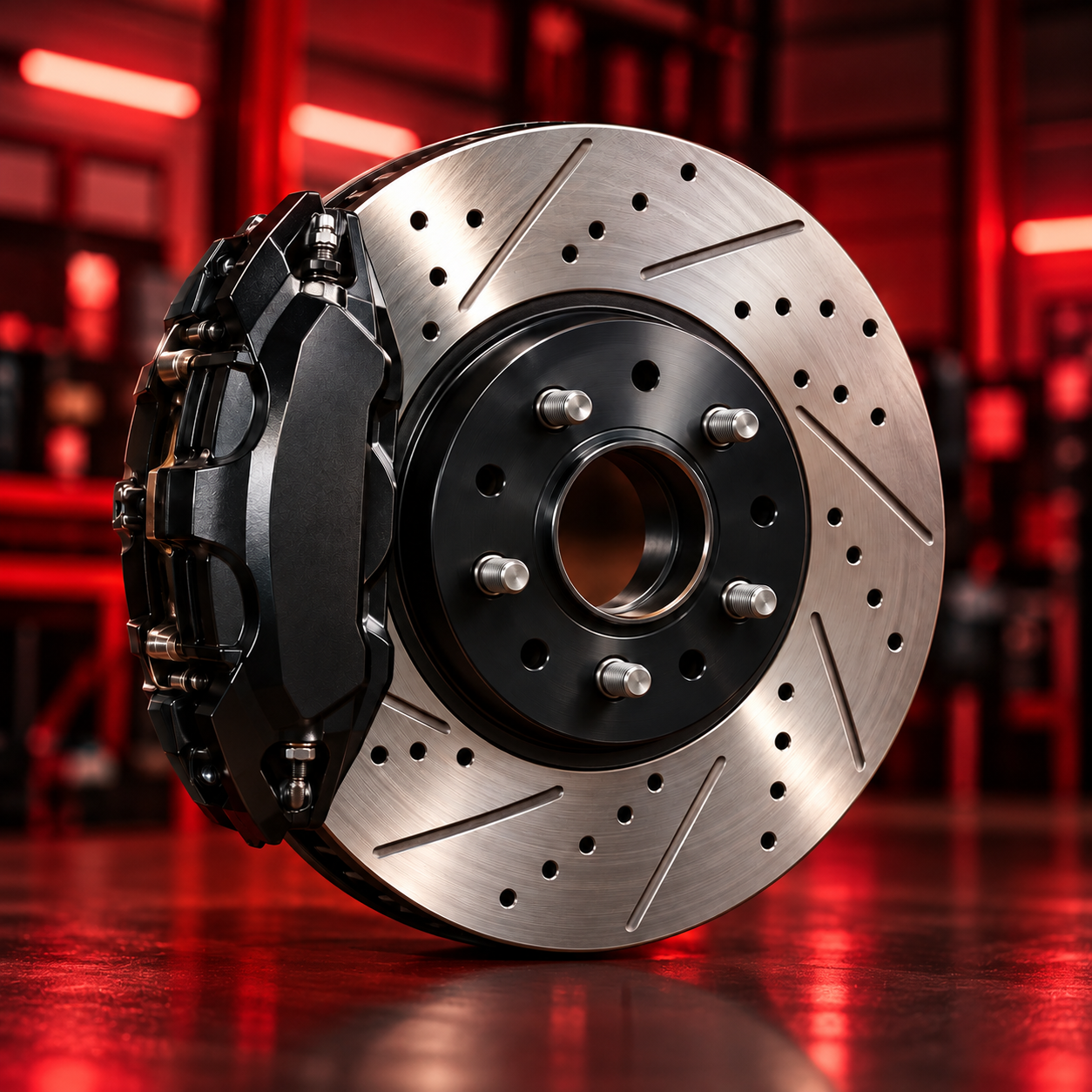 Brake rotor close-up