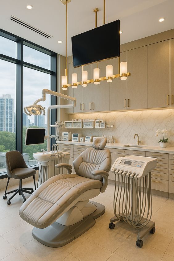 Comfortable patient lounge at Oravelle Dental