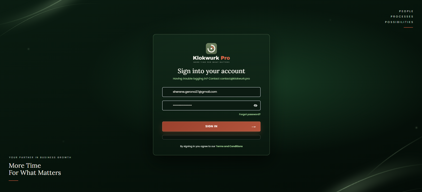 Custom login portal