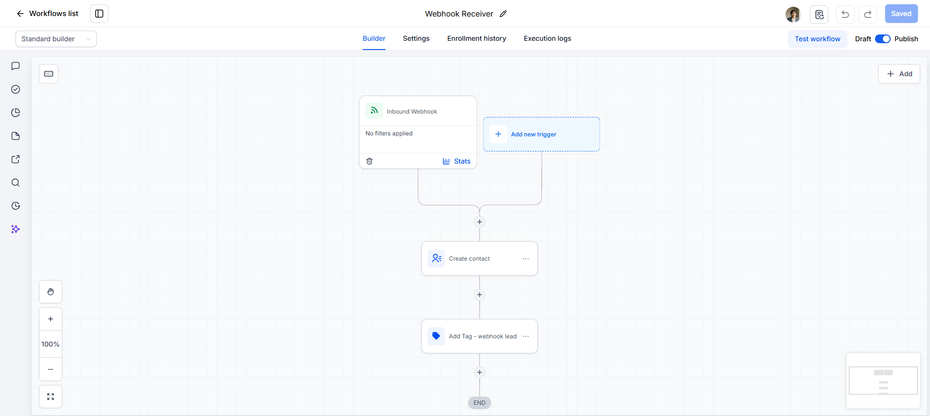 Sub-account B webhook