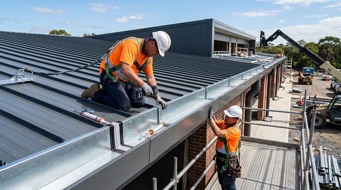Box gutter installation Dallas TX