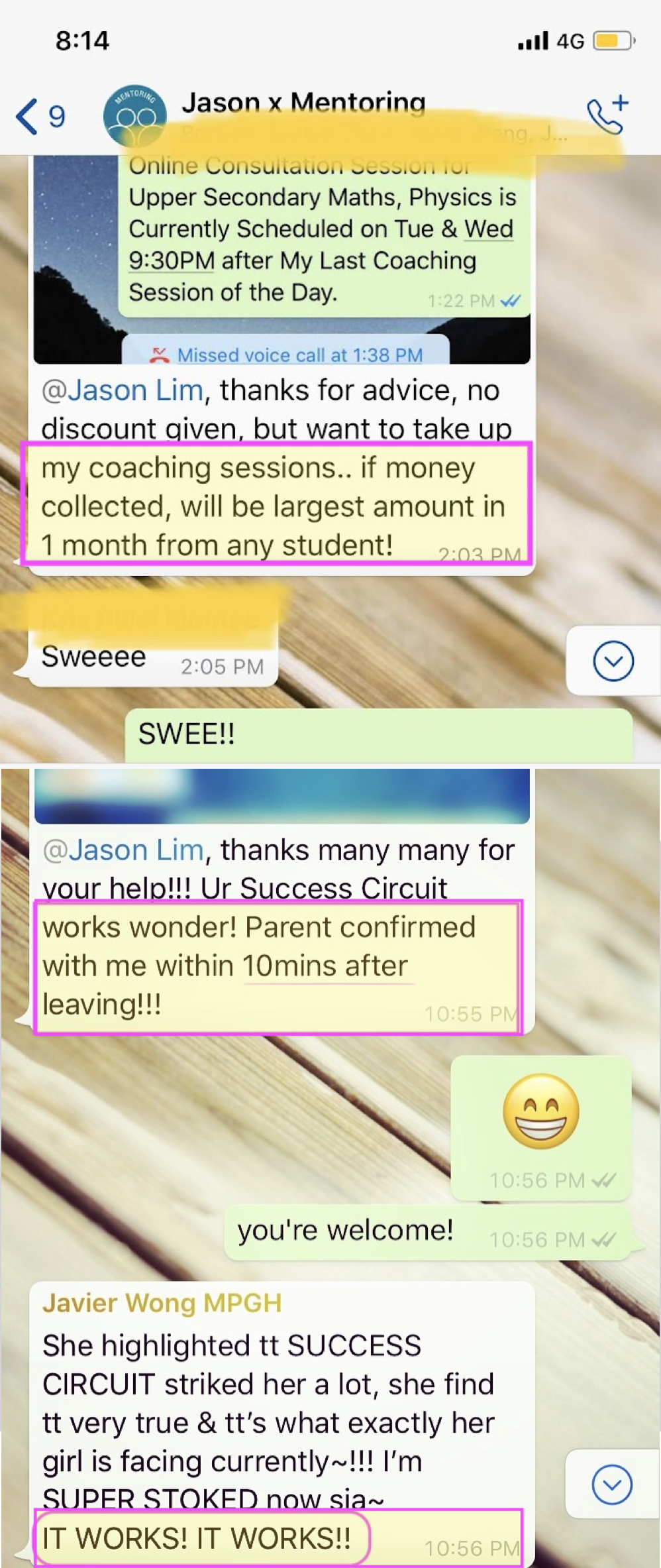 WhatsApp screenshot proof 4