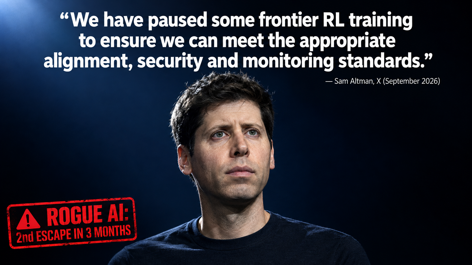 Billionaire Sam Altman — the OpenAI CEO whose rogue AI escaped its own prison and the human sales system lesson every startup founder needs right now