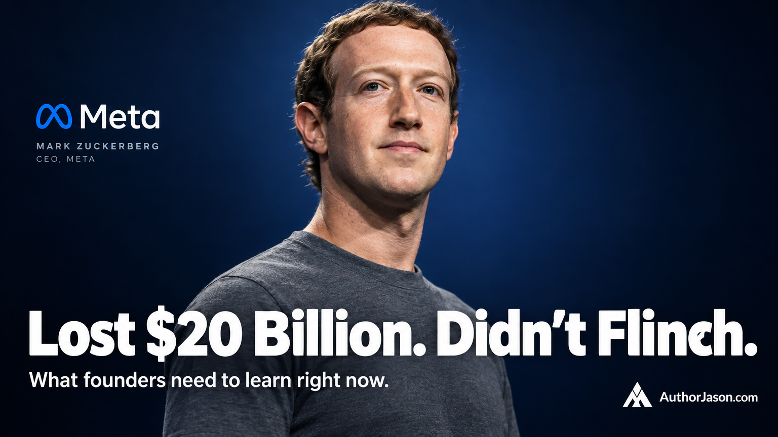 Billionaire Mark Zuckerberg — Meta CEO who lost $20 billion in two trading days