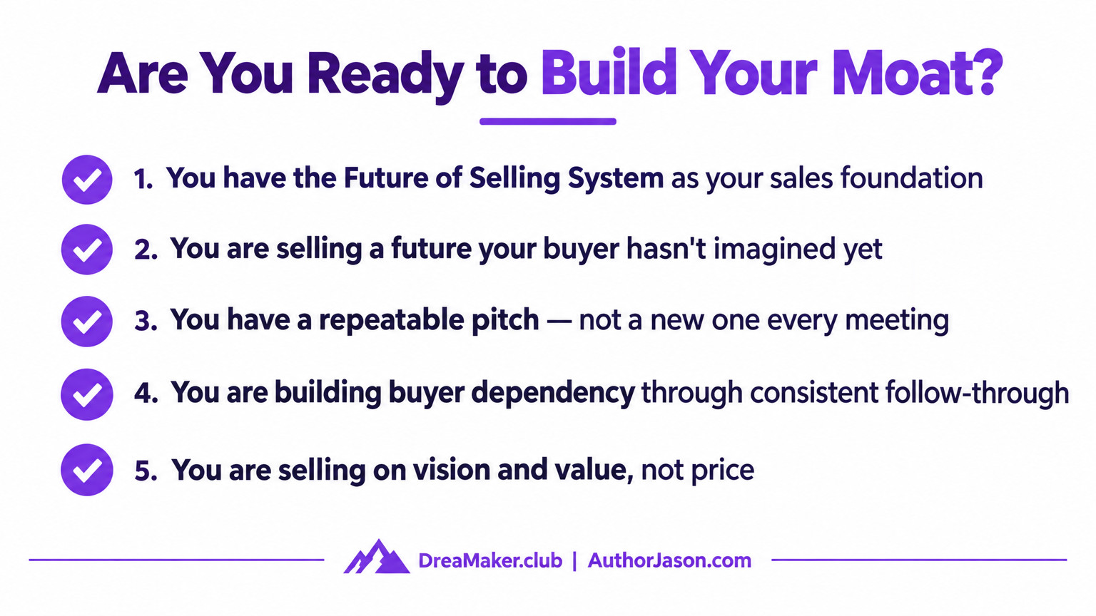 5 conditions checklist for founders ready to sell the future like Jensen Huang