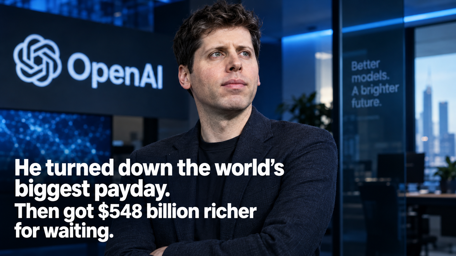 Billionaire Sam Altman — OpenAI CEO who walked away from a $1.4 trillion IPO while revenue grew 70%