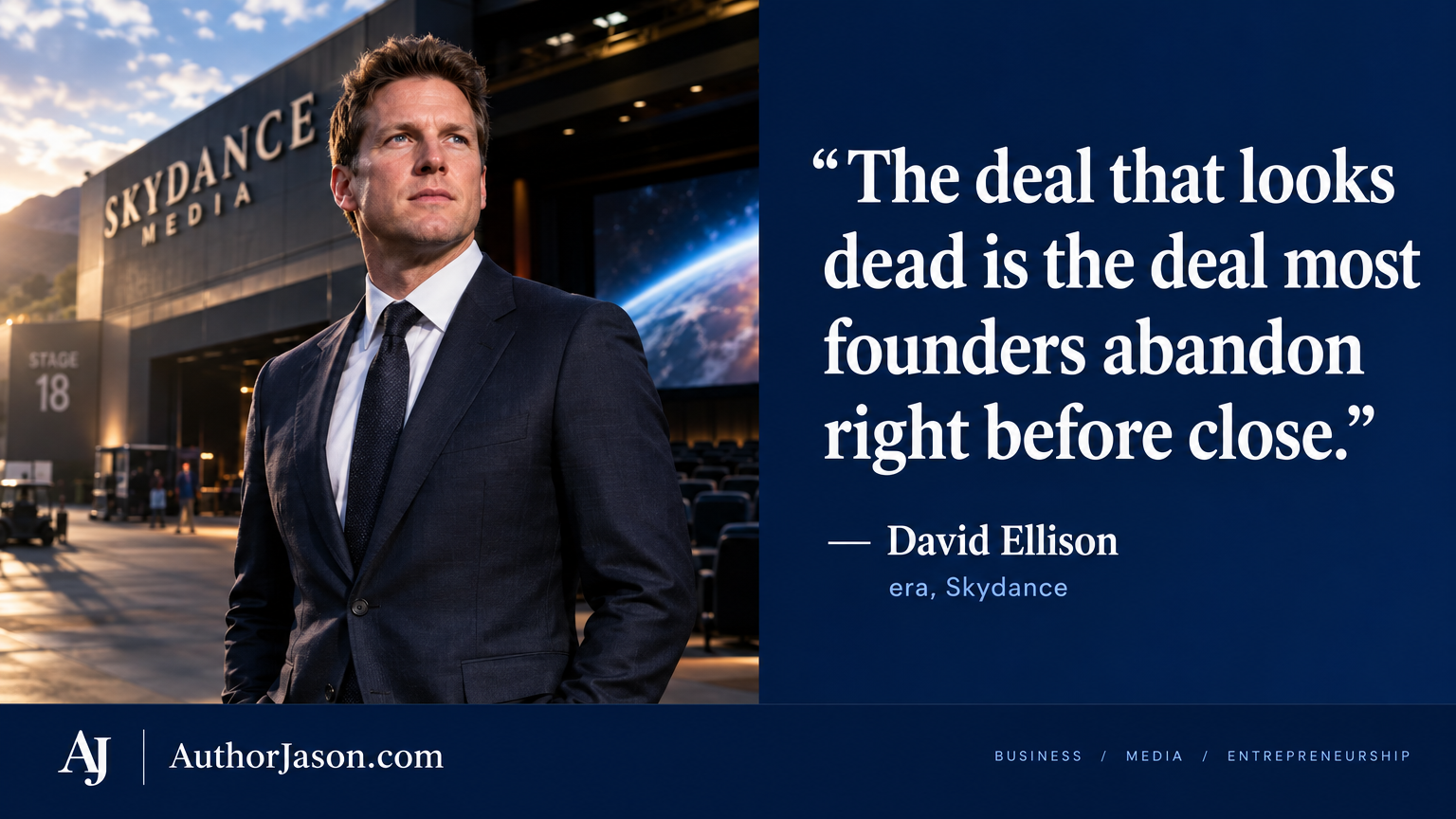 Billionaire David Ellison closed a $111 billion deal after being rejected 8 times