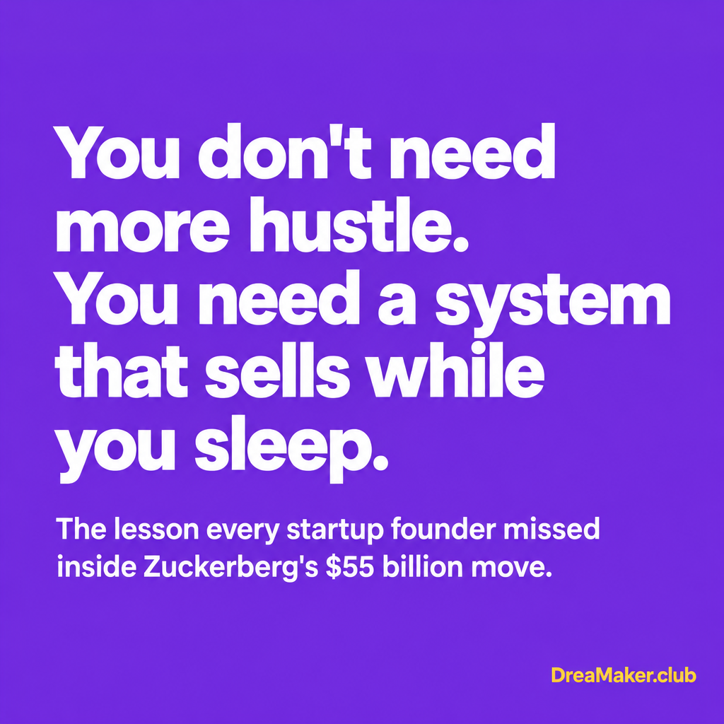You do not need more hustle. You need a system that sells while you sleep.