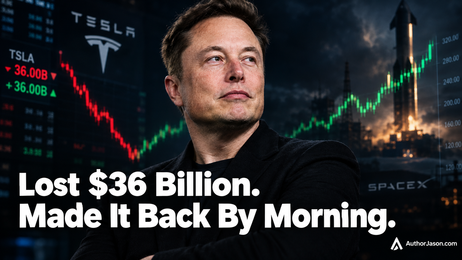 Billionaire Elon Musk lost $36 billion in one day and recovered by morning — the system resilience lesson every startup founder needs right now