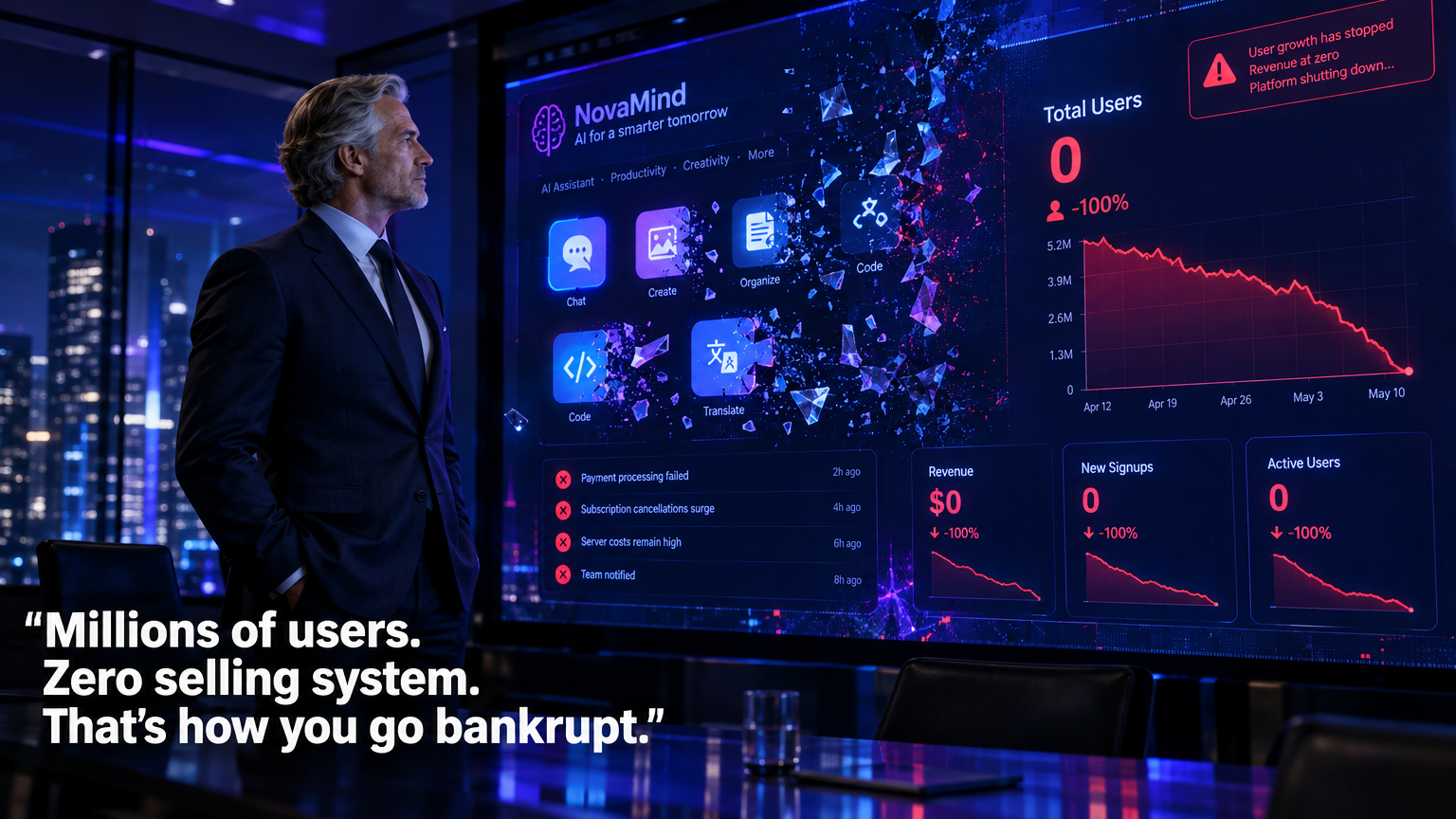 Billionaire Noam Shazeer — Character.ai co-founder whose AI startup filed for bankruptcy with 100 million users, and the selling system lesson every startup founder needs right now