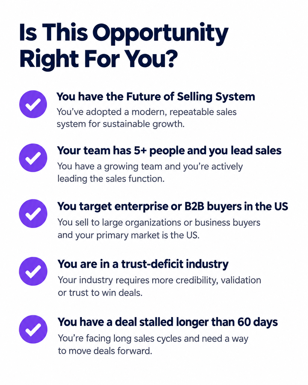 Is this opportunity right for you? Five conditions checklist for startup founders