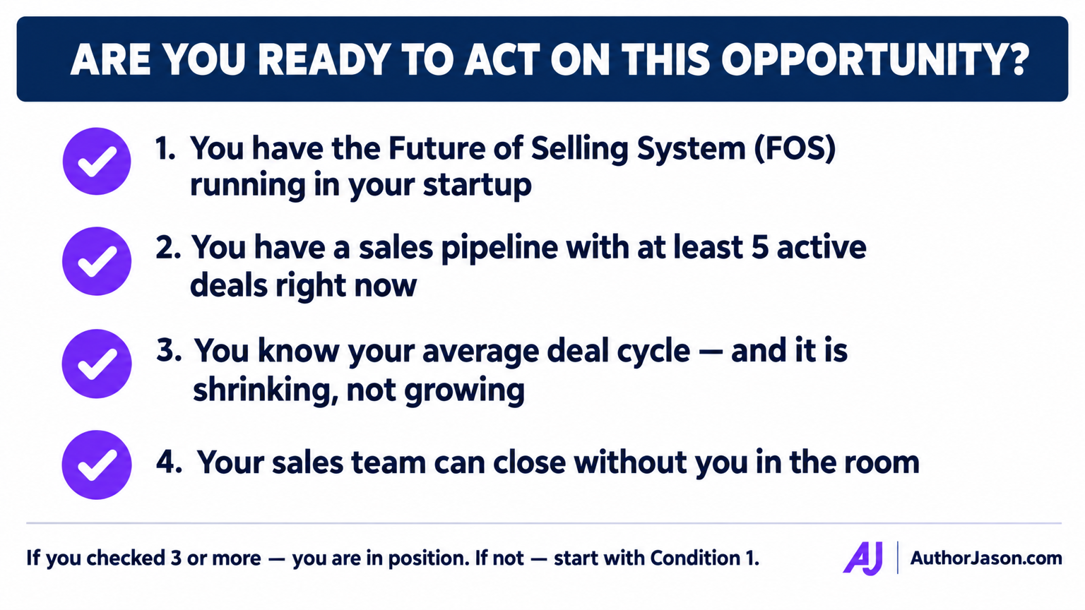 Conditions checklist: Are you ready to act on this opportunity? Four conditions for startup founders to capture the abundance-selling moment triggered by Dario Amodei's Anthropic giving pledge