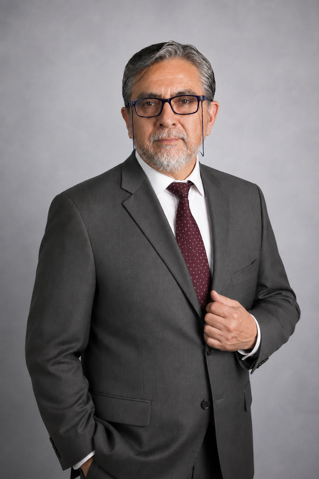 Retrato del Lic. Jorge Antonio Luján Solano, Gerente General de Mi Marketing Médico