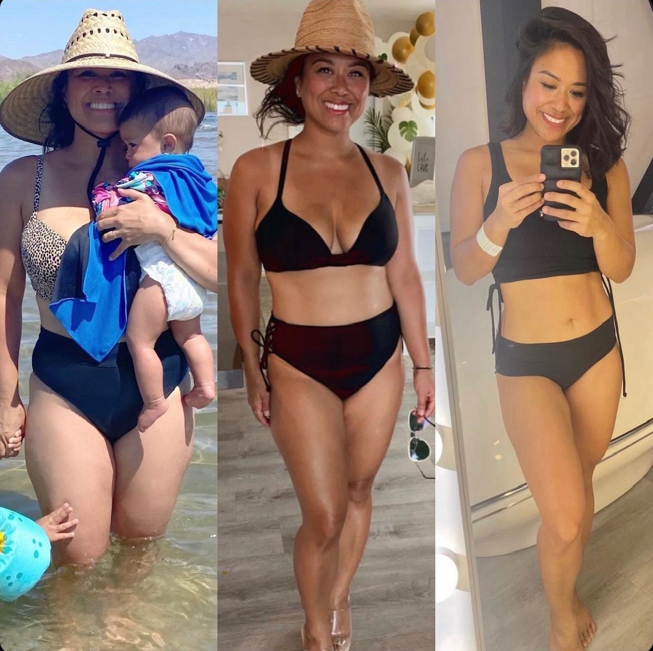 Real client transformation collage at Renew Wellness Spa