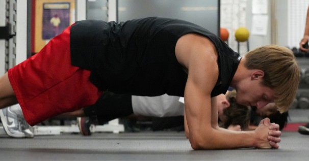 Athlete performing movement and mobility training