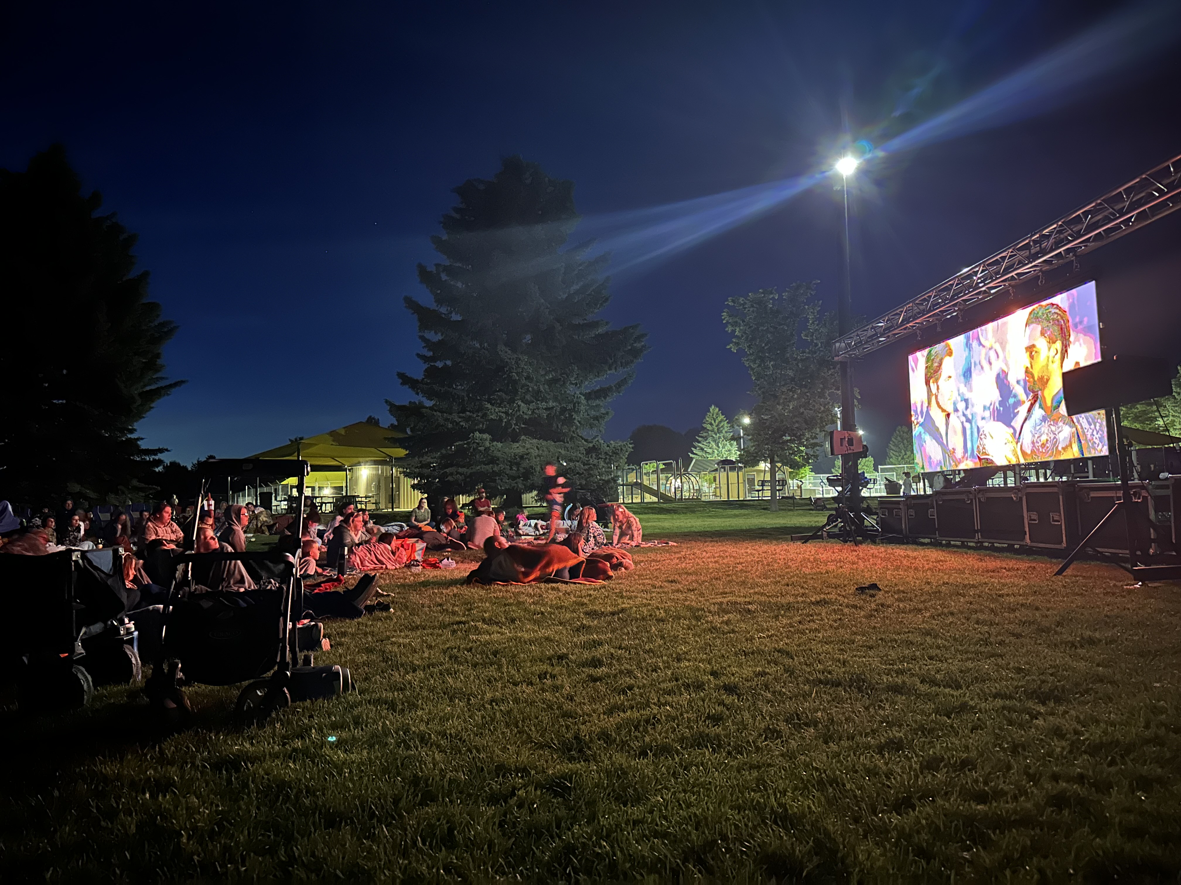 Outdoor movie night by A&B Productions