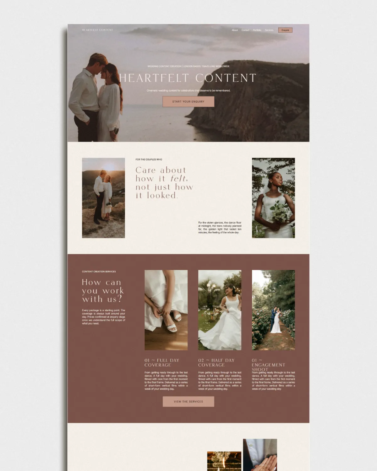 website page displayed on its own website page displayed on its own