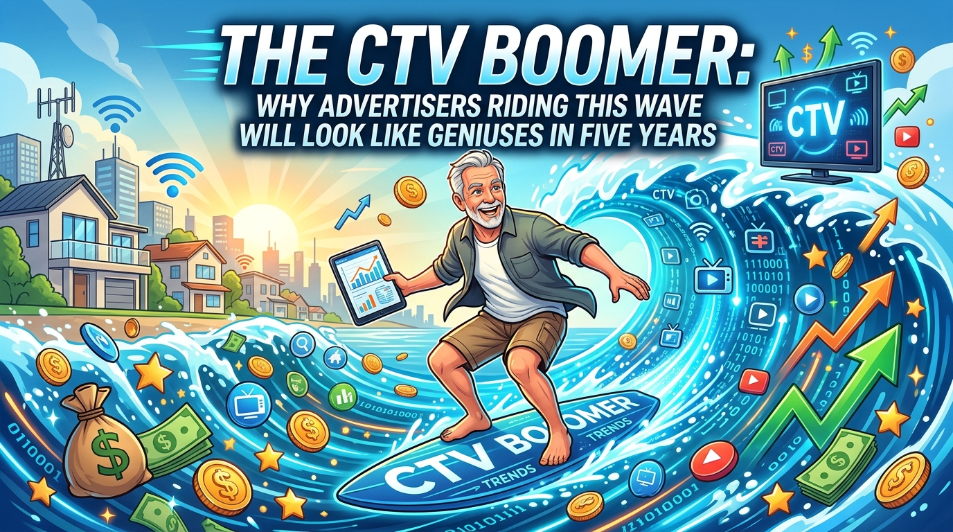 CTV gets 47.5% of viewing, but only 8% of ad spend