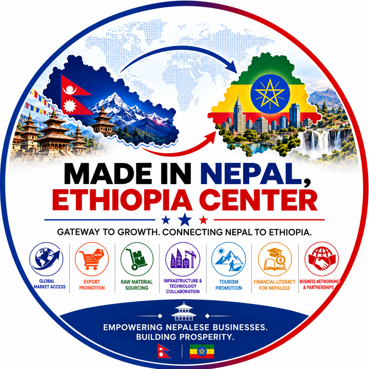 Made in Nepal, Ethiopia Center logo