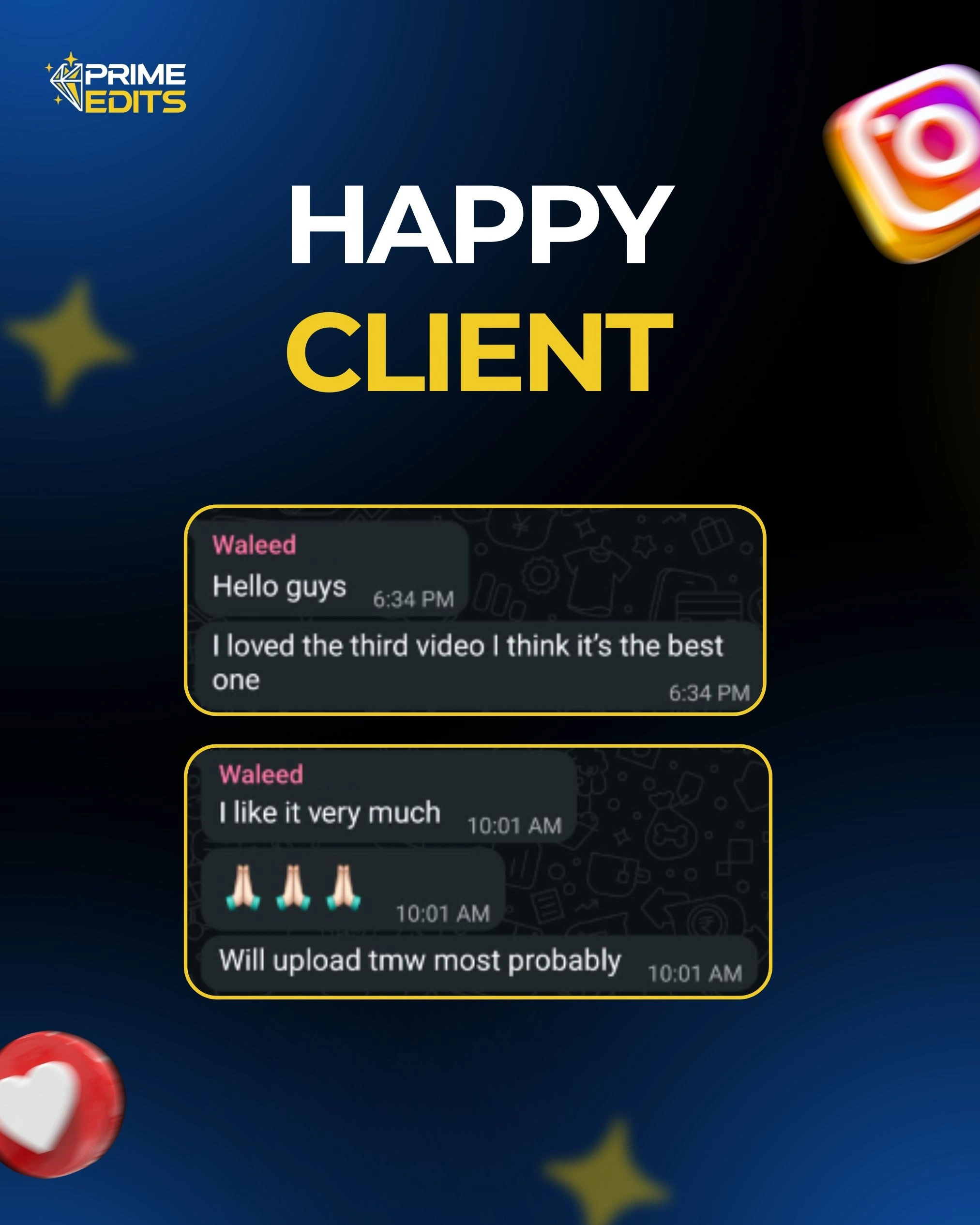 Client testimonial