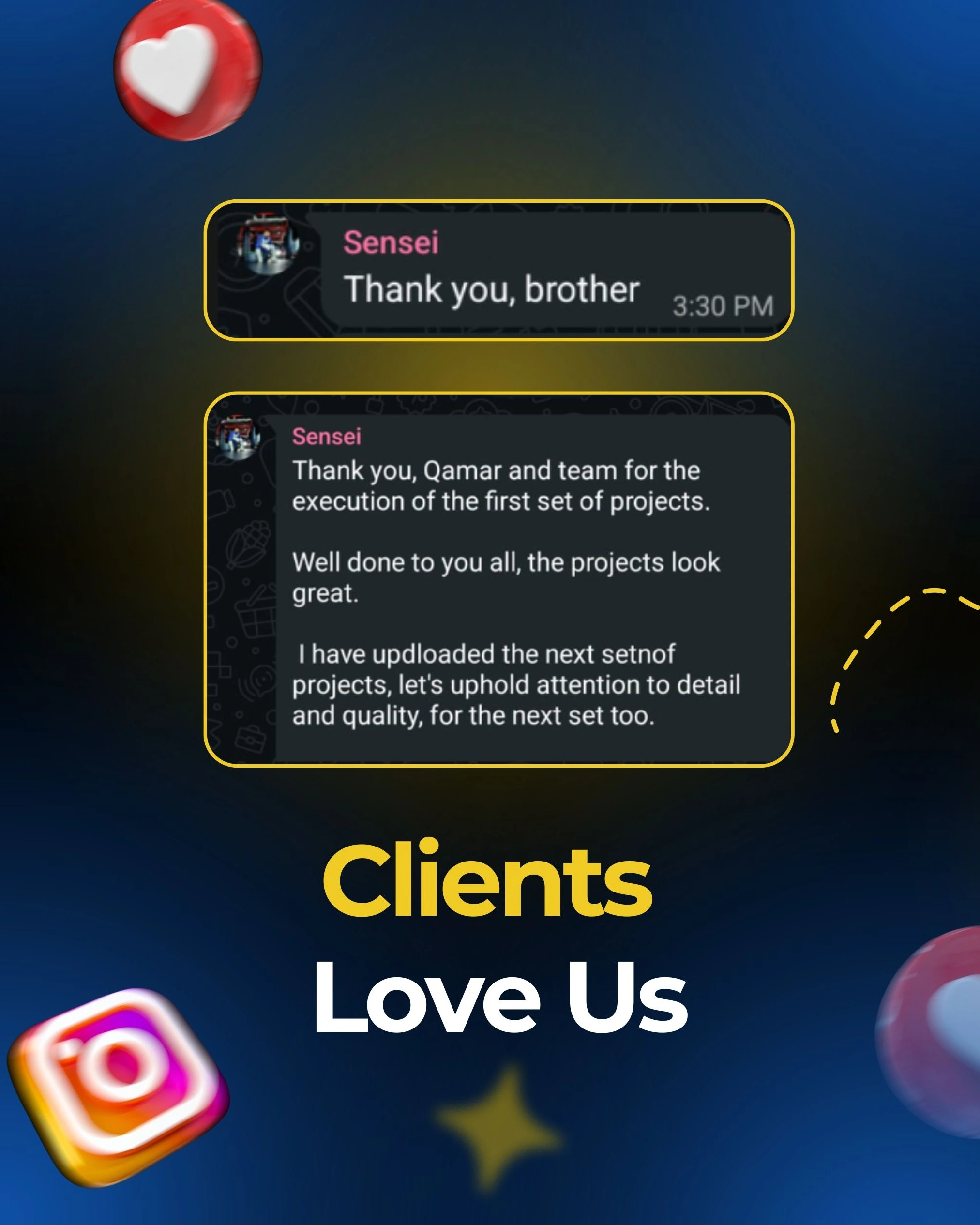 Client testimonial