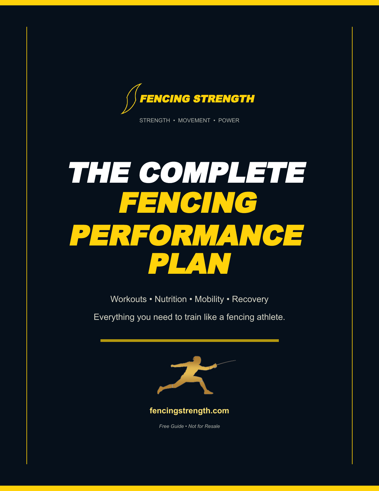 The Complete Fencing Performance Plan