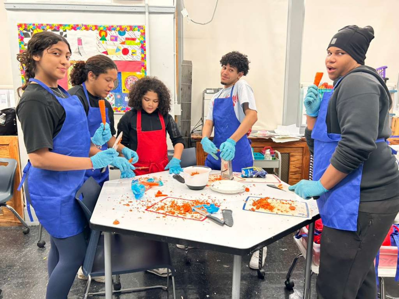 Students taking part in the Tastemakers program