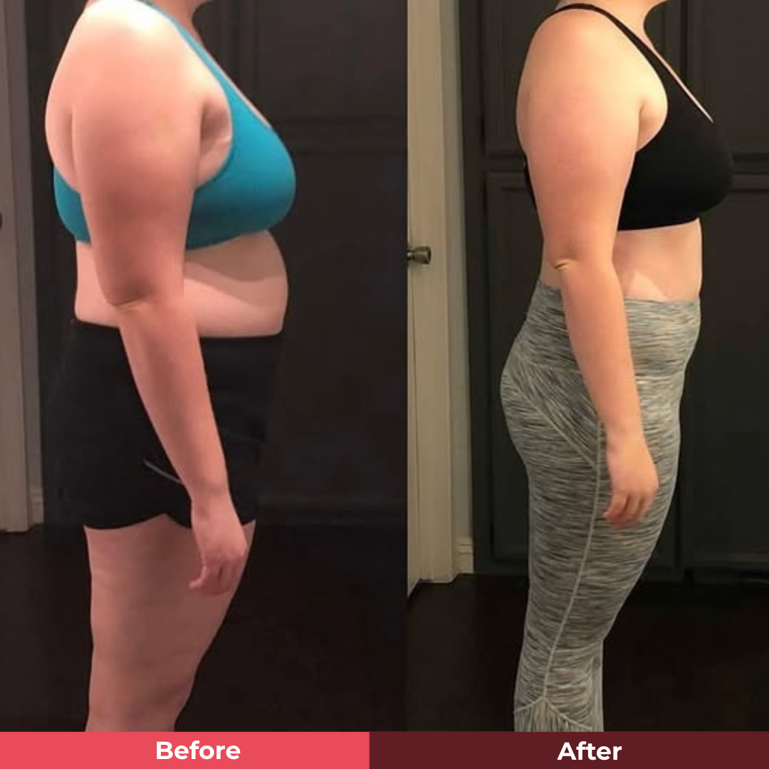 Before and after transformation