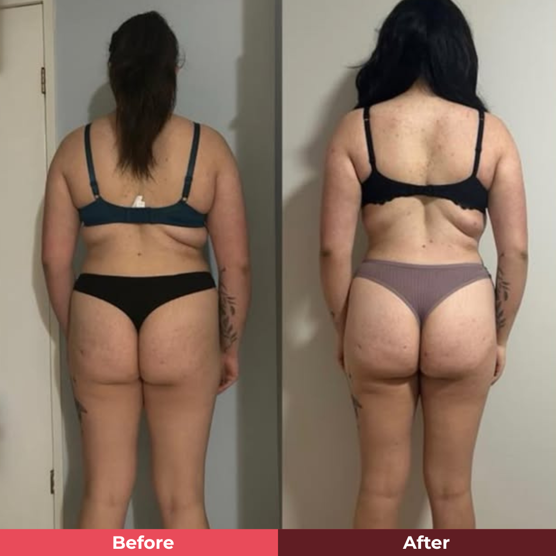 Before and after transformation