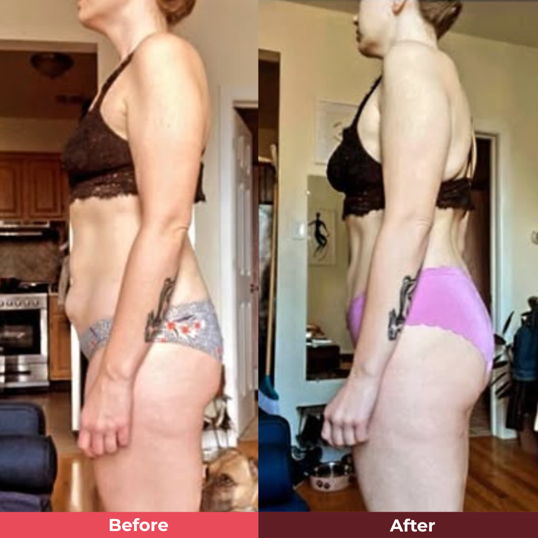 Before and after transformation