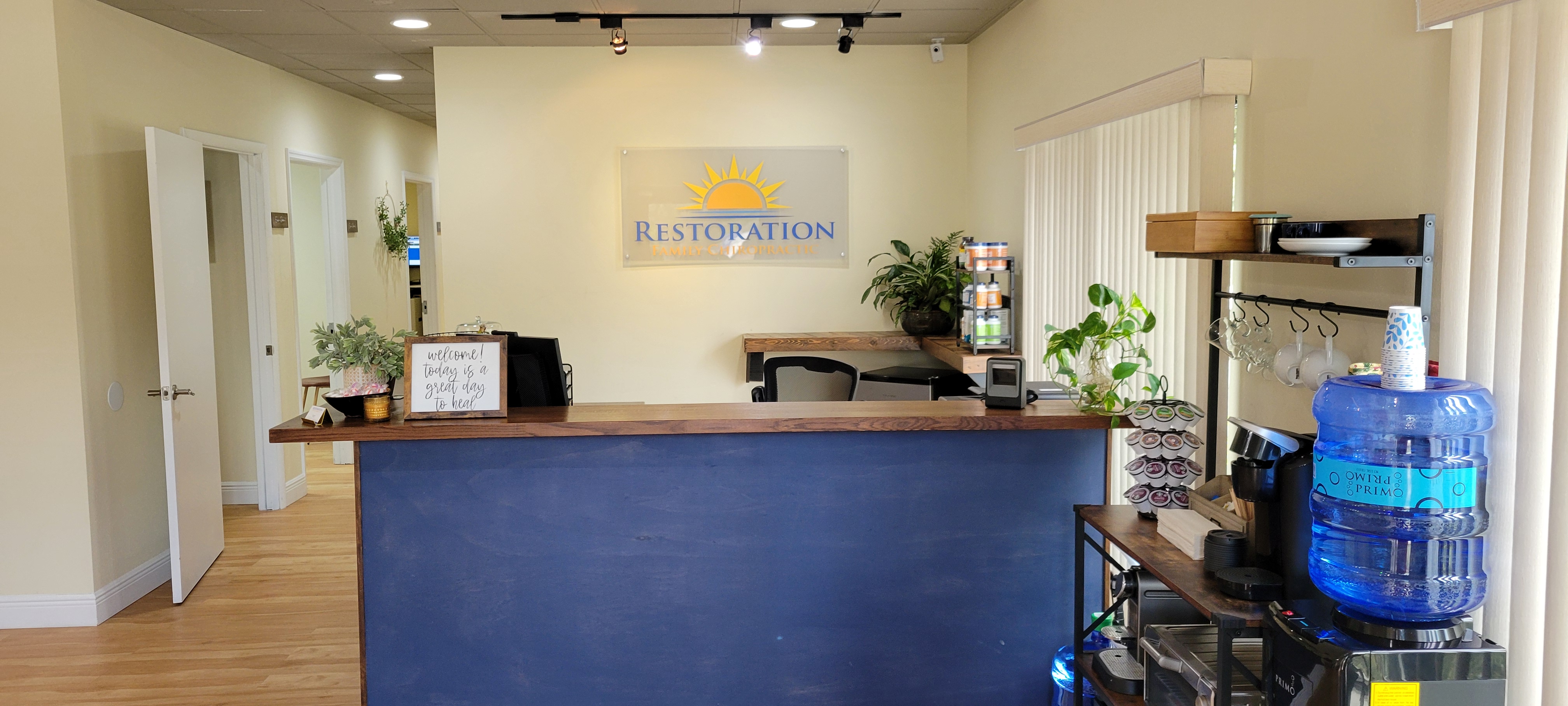 Front desk at Restoration Family Chiropractic