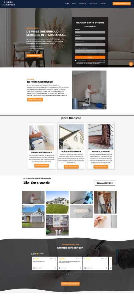 Website Devriesonderhoud