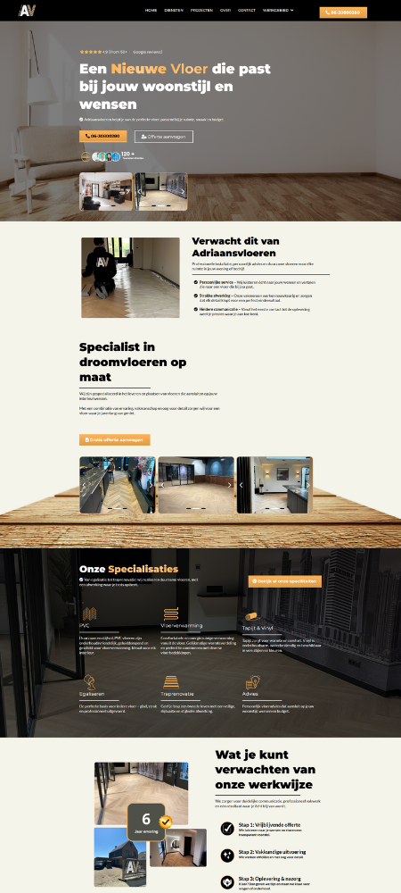 Website Adriaansvloeren