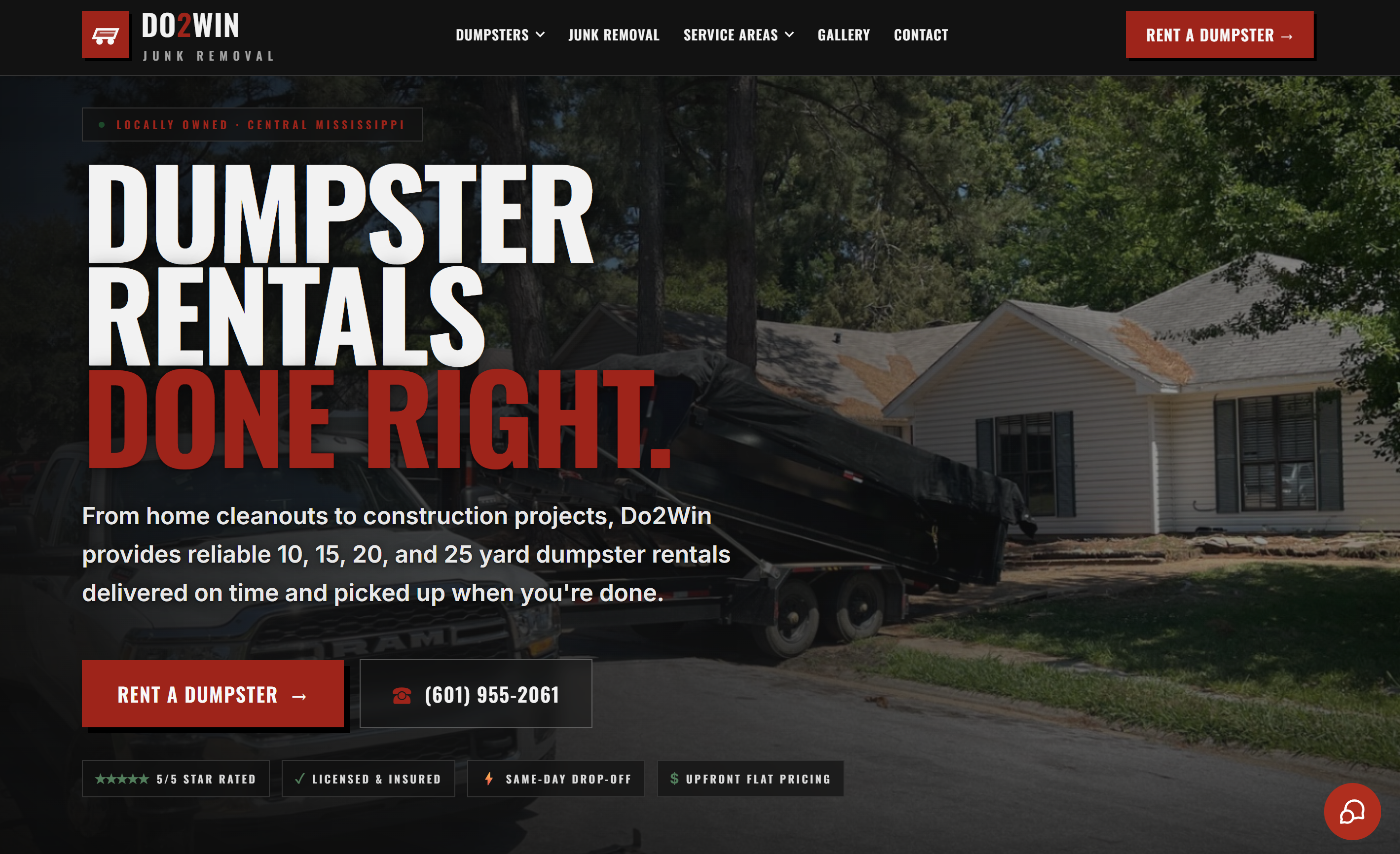 Do2Win Junk Removal website