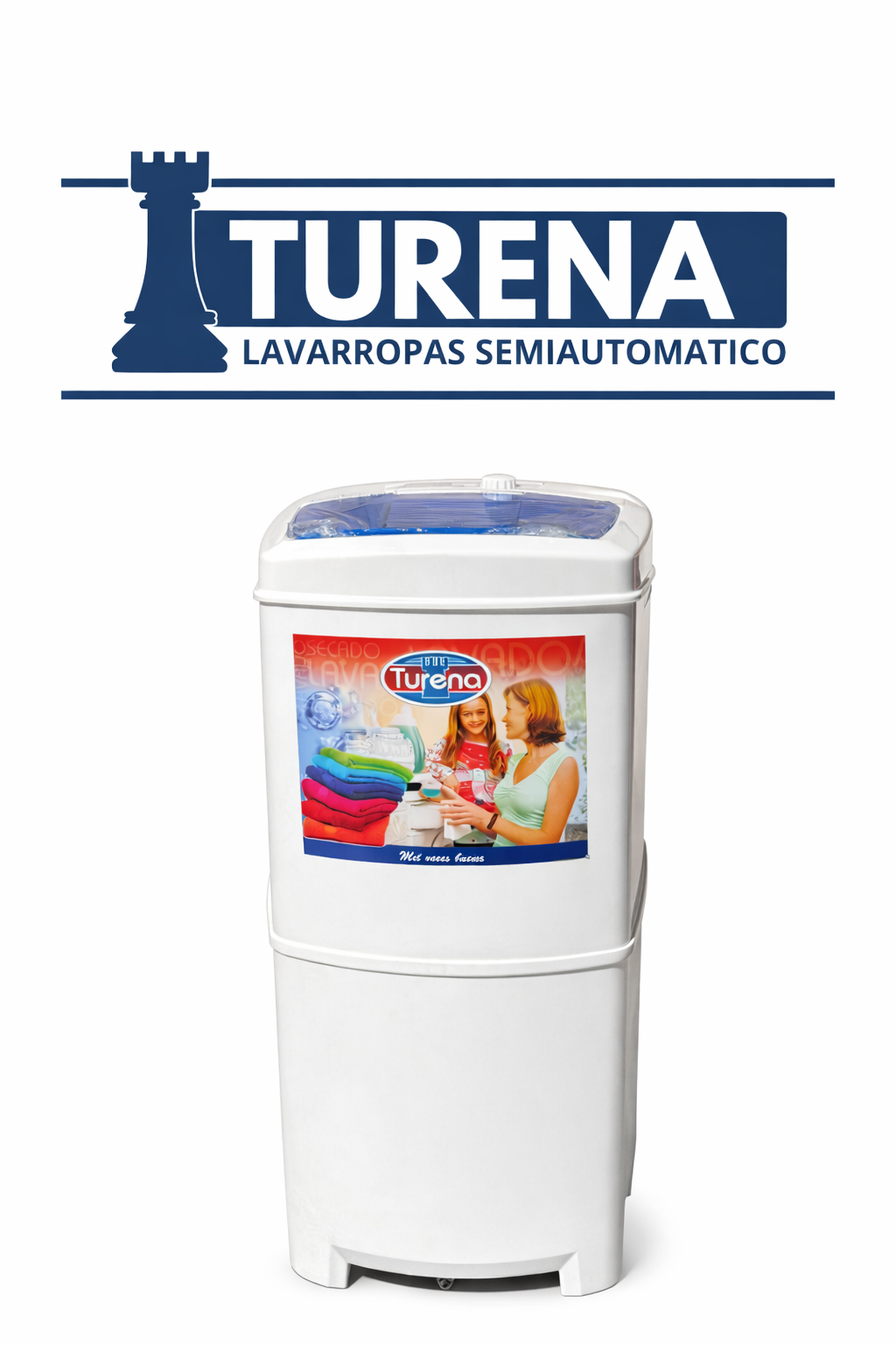 LAVARROPA TURENA SEMIAUTOMATICO 10KG