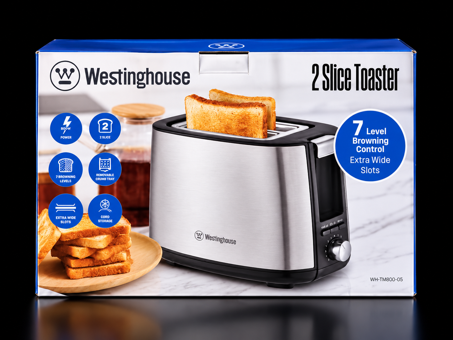 TOSTADORA WESTINGHOUSE PLATEADA WH-TM900-05