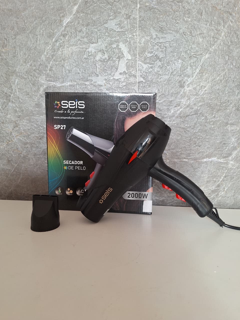 SECADOR DE PELO SEIS SP27 2000W