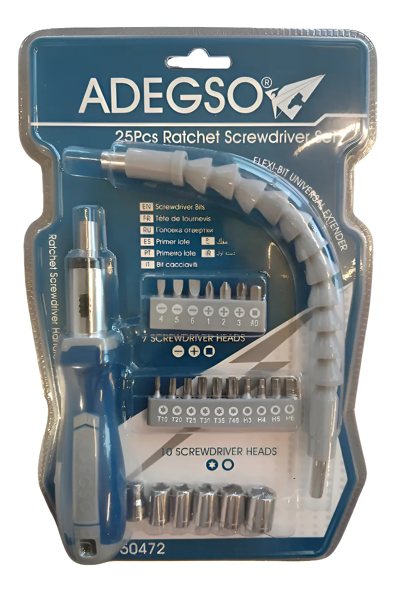 SET DESTORNILLADOR ADEGSO 25PCS AD-50472
