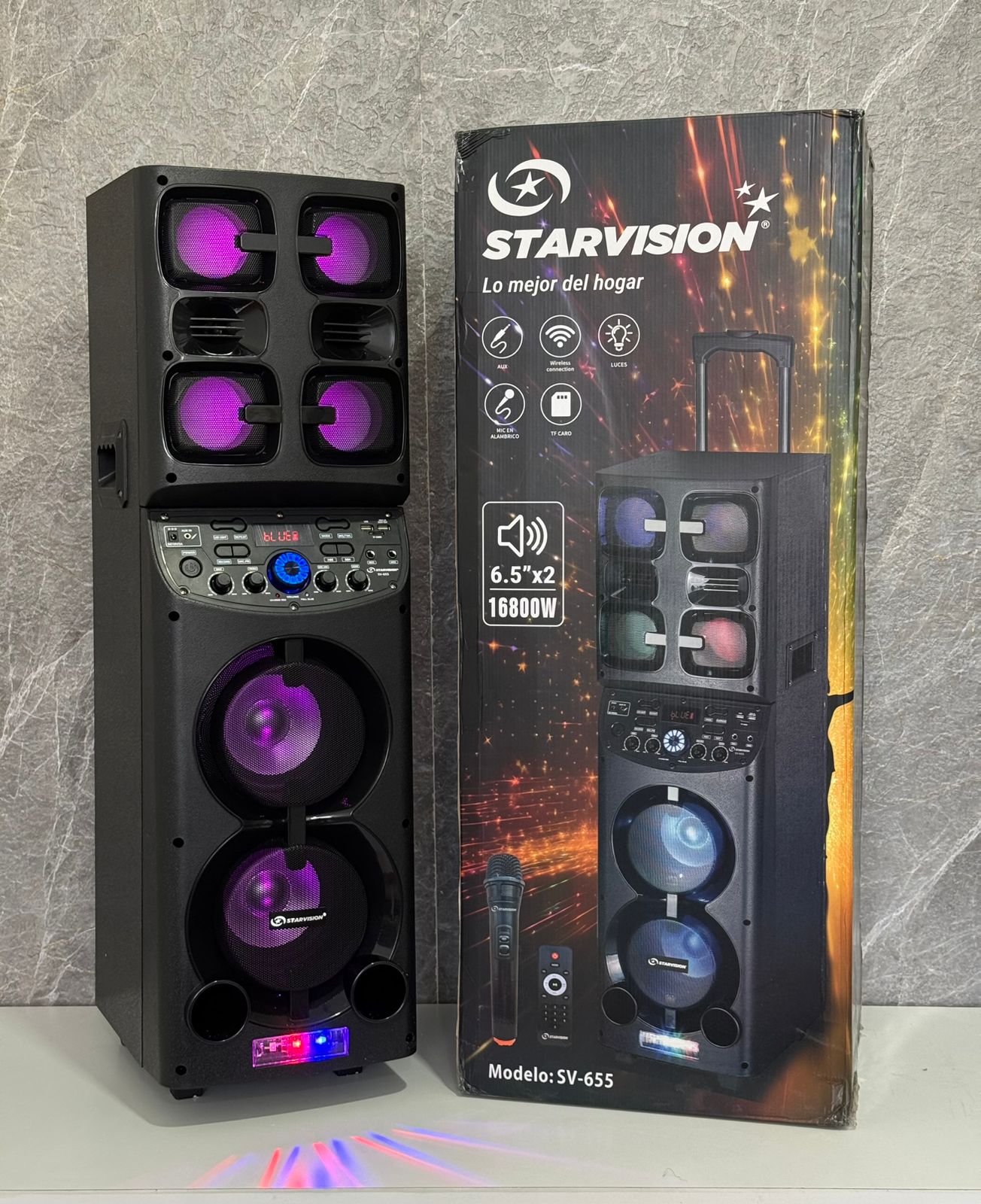PARLANTE STAR VISION SV-655 2x6.5'