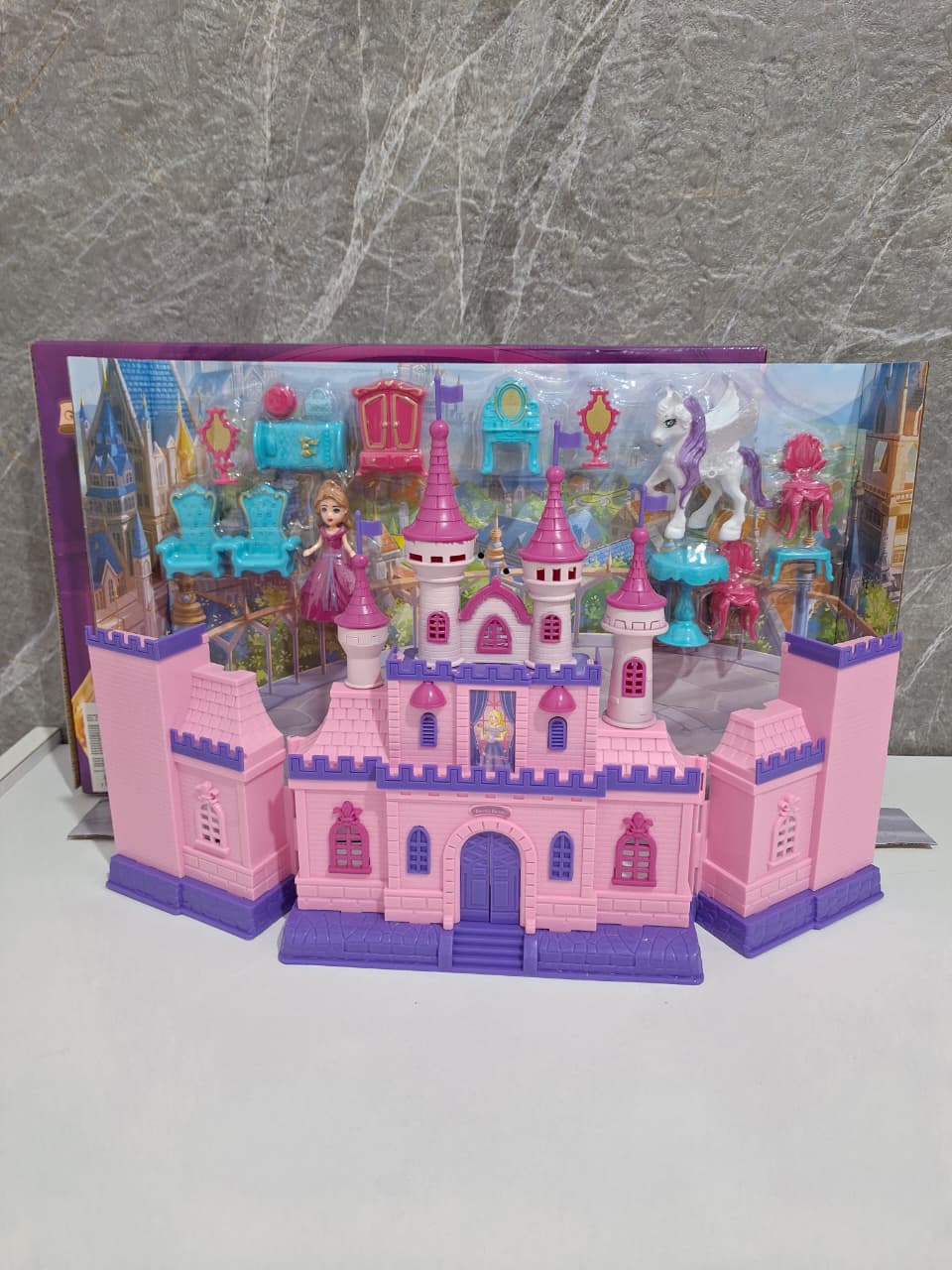 CASTILLO CON UNICORNIO ZY151947 JYF TOYS