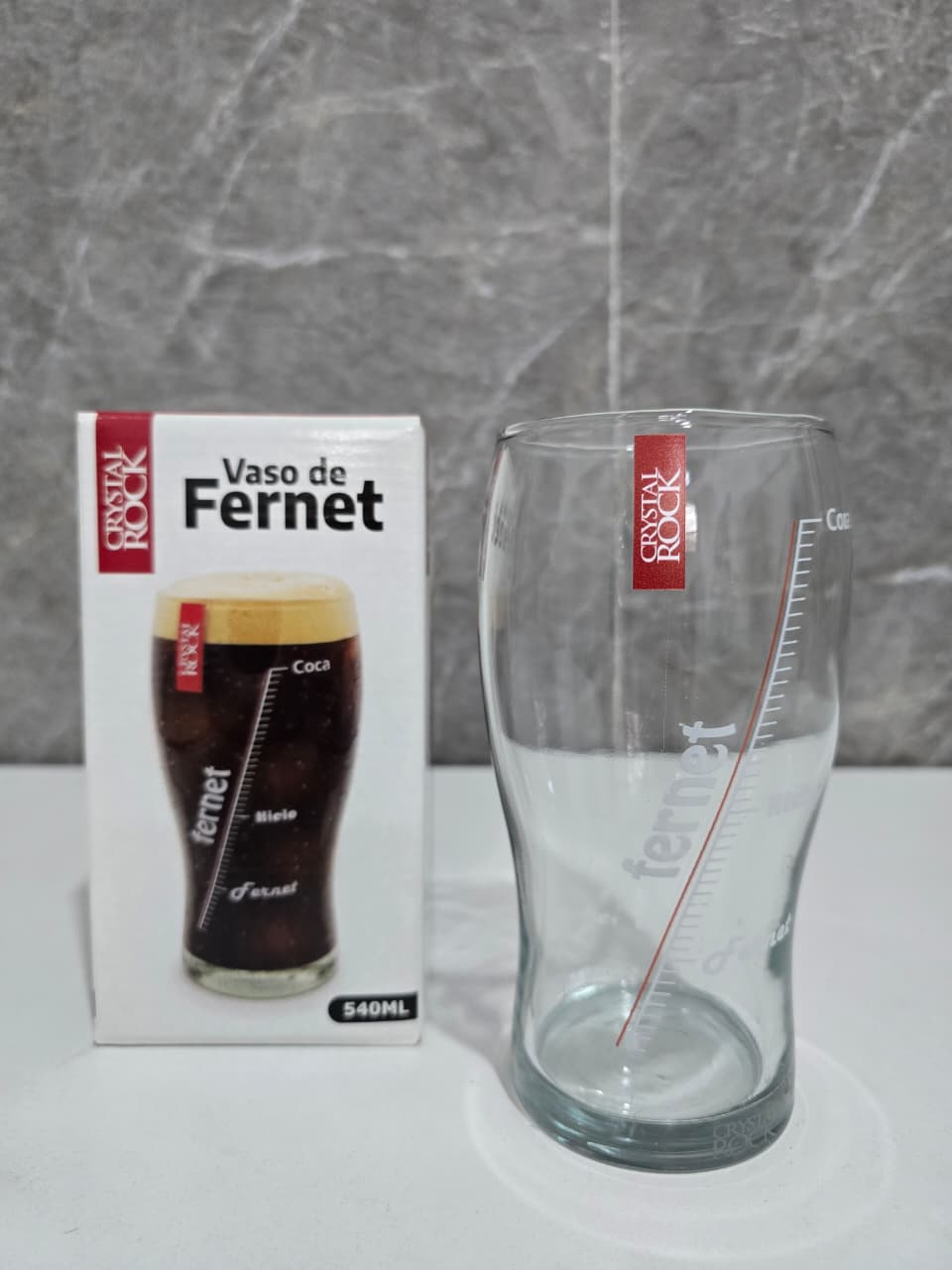 VASO DE VIDRIO DE FERNET 540ML 8801