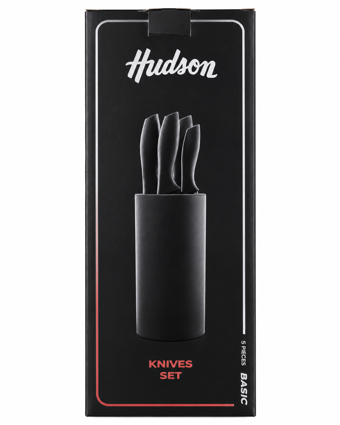 BSSET04-1860 SET X4 CUCHILLO HUDSON BASIC C/SOPORT