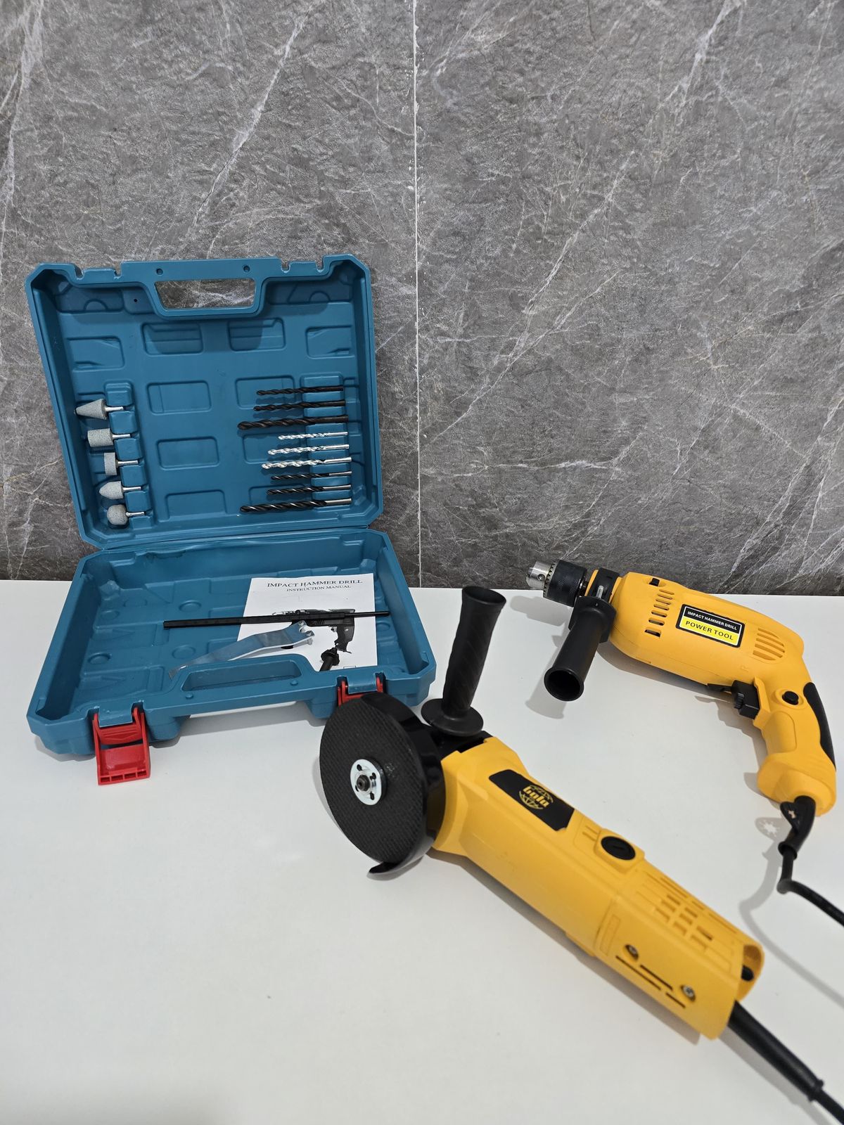KIT TALADRO + AMOLADORA JQ-111